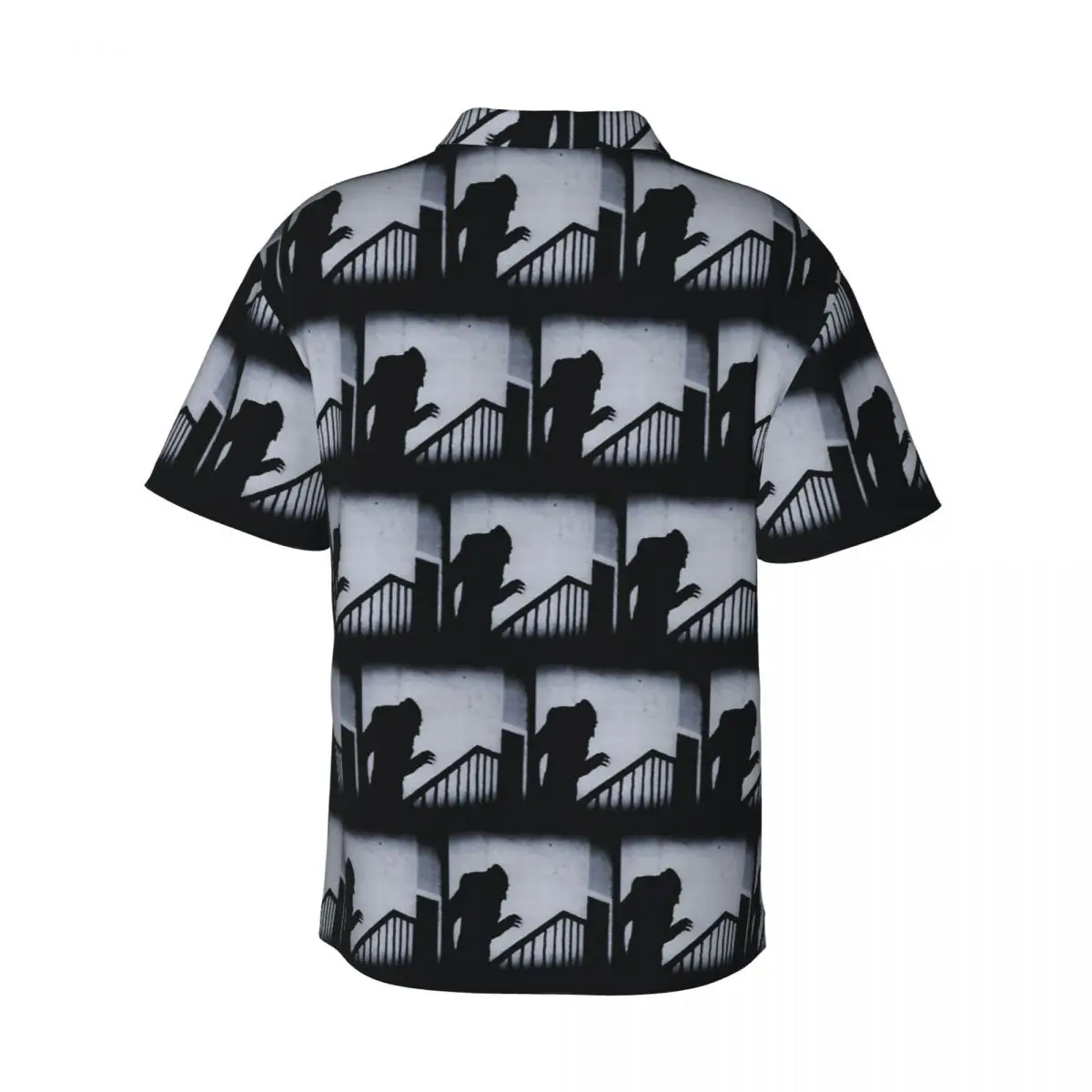Nosferatu Classic Horror Movie Men's Shirts Hawaiian Short Sleeve Shirt Fashion Lapel Tops for Summer Beach