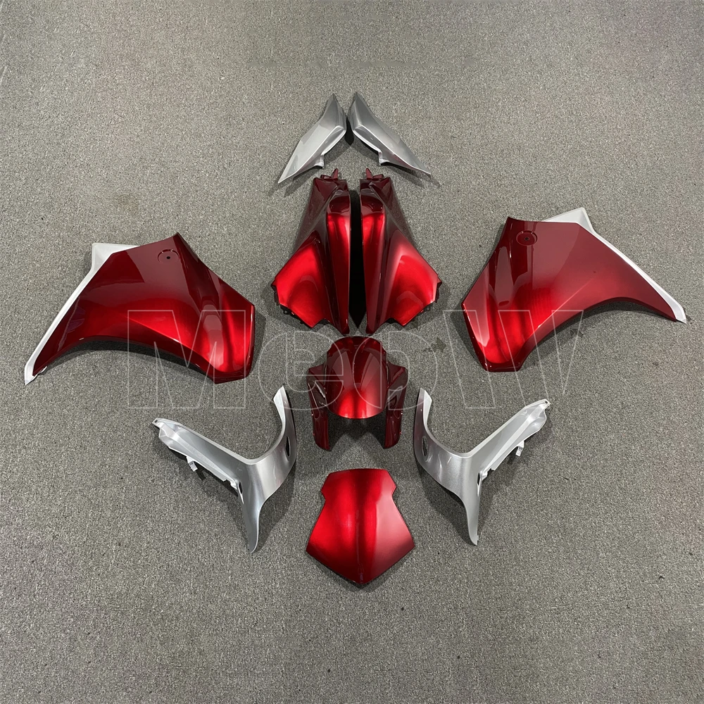 

Motorcycle Fairing Kit Fit Bodywork Set High Quality Abs Injection Candy Red Silver For VFR1200F VFR1200 2010 2011 2012 2013