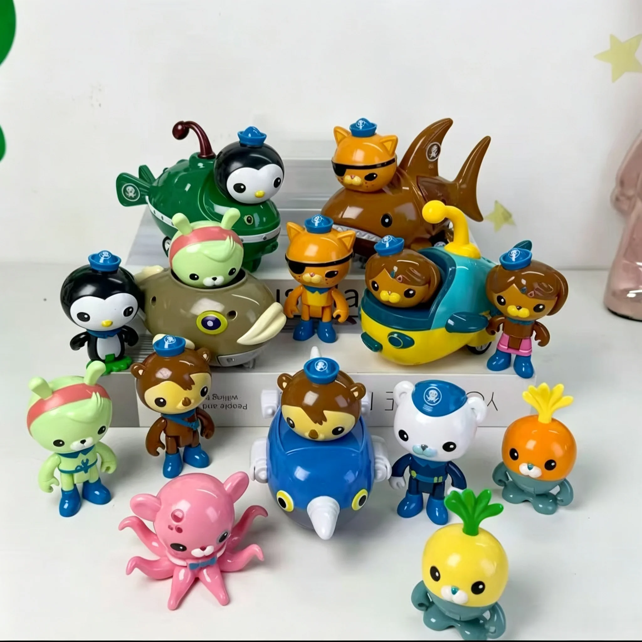 6 Cars & 8 Figures Octonauts Gup Submarine Boat Ship Vehicle Toys Ocean Animal Figures TV Educational Toy For Kids Holiday Gift