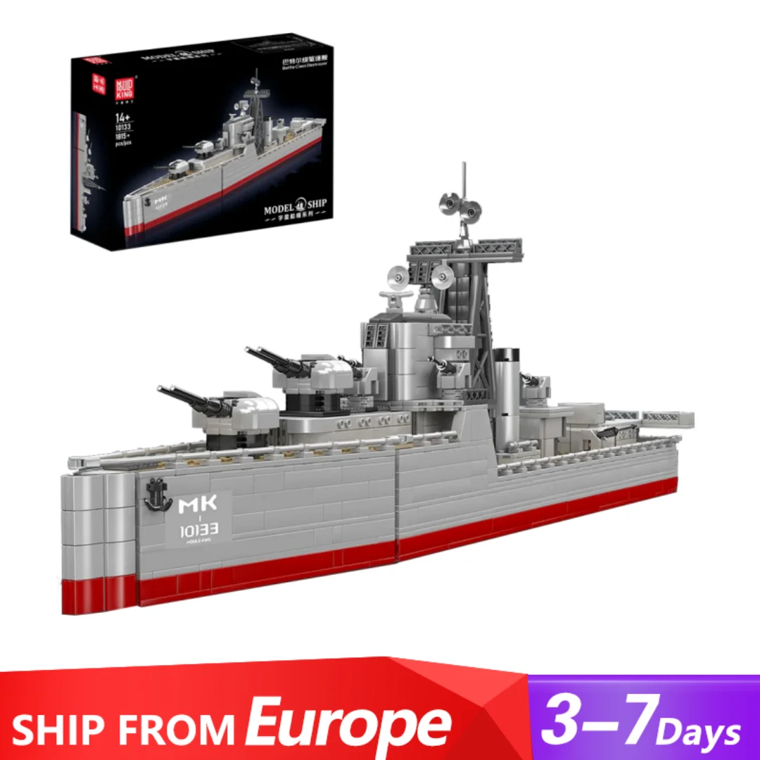 Klemmbausteine 1815PCS Barter Class Destroyer Schlachtschiff Bausteine Modell Schiff Set, modulare Baustein Montage Modell Kit Spielzeug Erwachsene