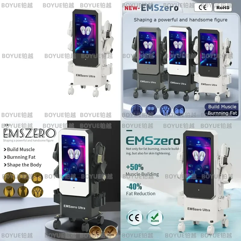 EMSZERO Vertical Magnetic Muscle Building Body Sculpting Device Slimming Beauty Salon Equipment for Fat Reduction and Toning