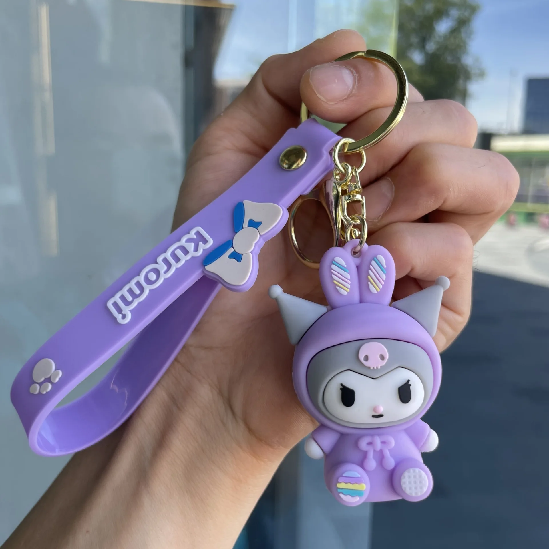 جديد البسيطة الأرنب المفاتيح لطيف دمية المدرسية شماعات الديكور زوجين قلادة هدية صغيرة #2