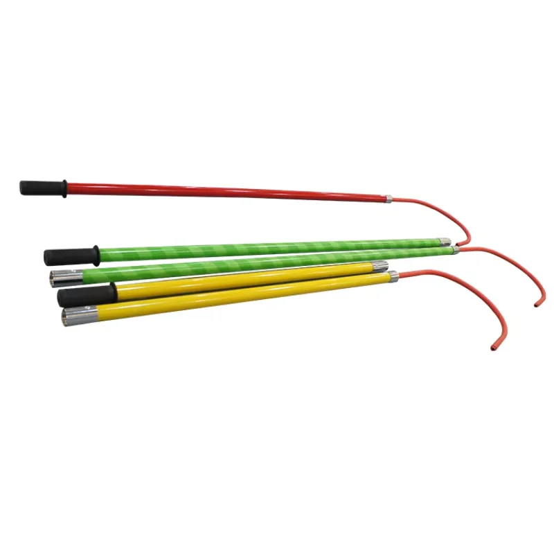 Electric 35KV High Voltage Fiberglass Safety Insulated One Section Rescue Hook Electrical  Insulation Hook
