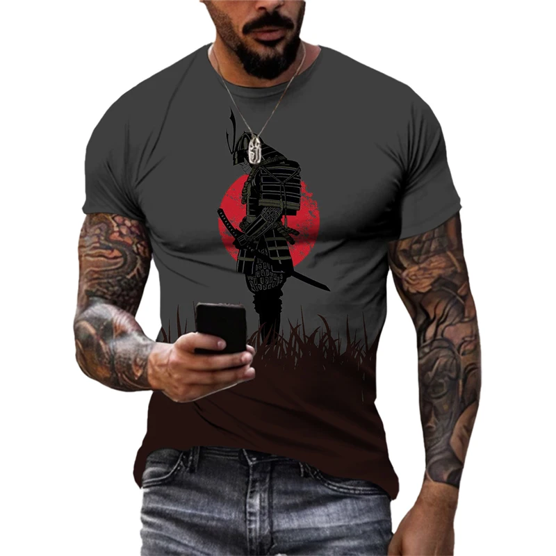 

Summer T-Shirts Japanese Samurai 3D Print Streetwear Men Women Casual Fashion Oversized T Shirt Harajuku Kids Tees Tops Clothing