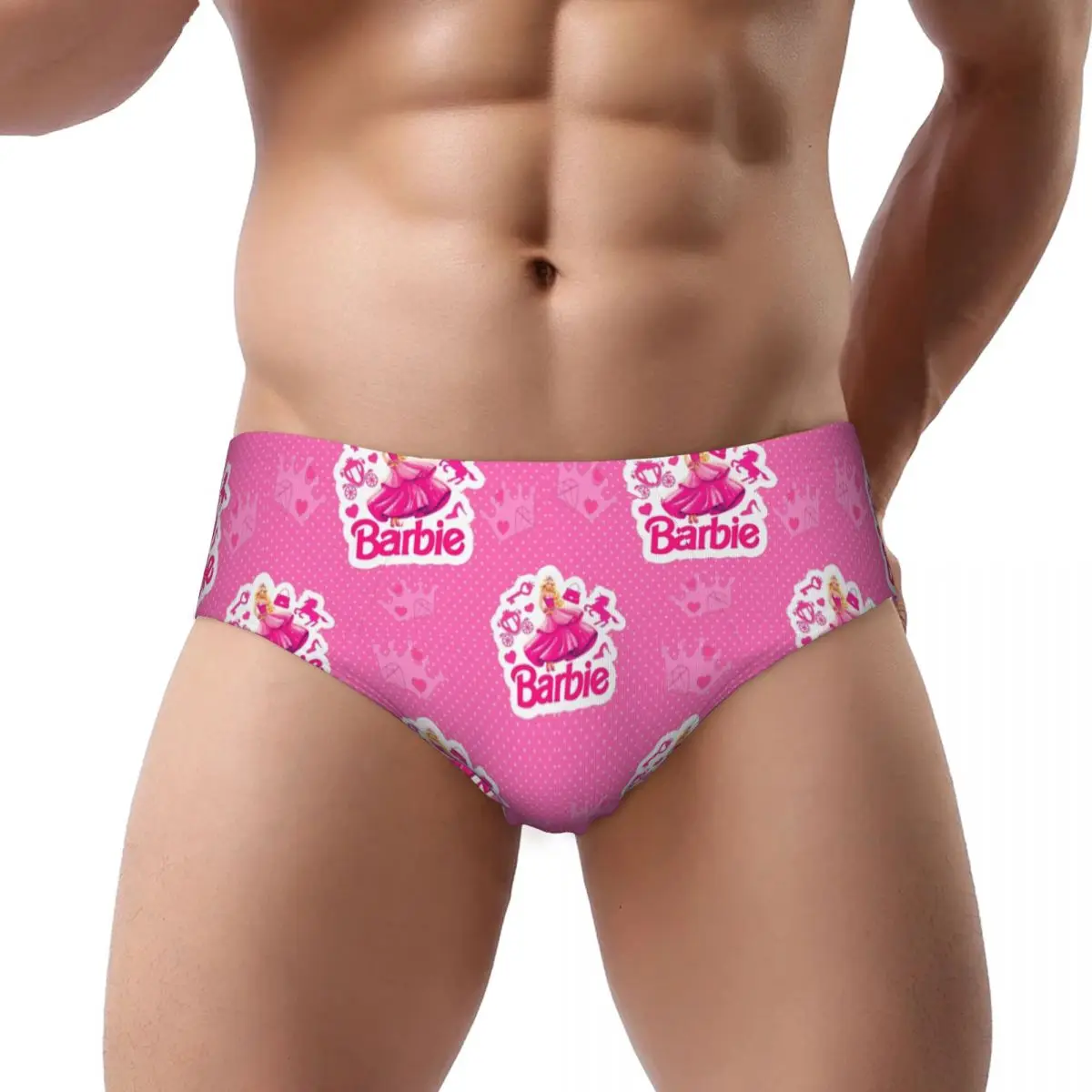 Custom Barbies Princesse Doll Briefs Underwear Men Breathable Stretch Underpants