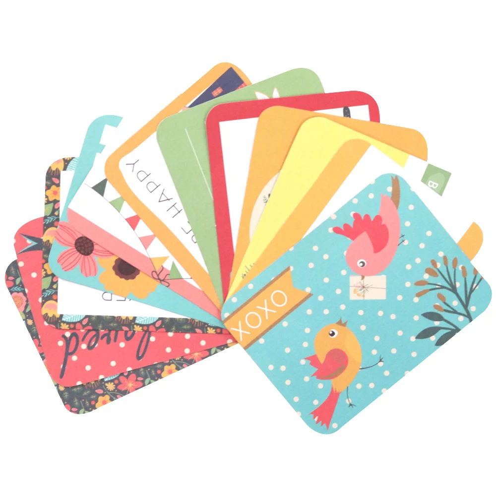 Creative Path 24pcs Journaling Card Decks Vintage Nature Sense Double Sided Cardboard Scrapbooking Journal Cards Embellishments