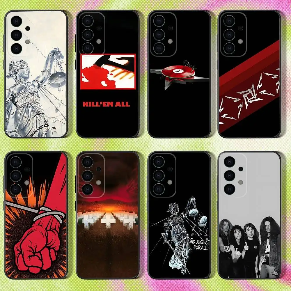 

M-metallica Heavy metal band Phone Case For Samsung S25,S24,S21,S22,S23,S30,Ultra,S20,Plus,Fe,Lite,Note,10,9,5G Black Cover