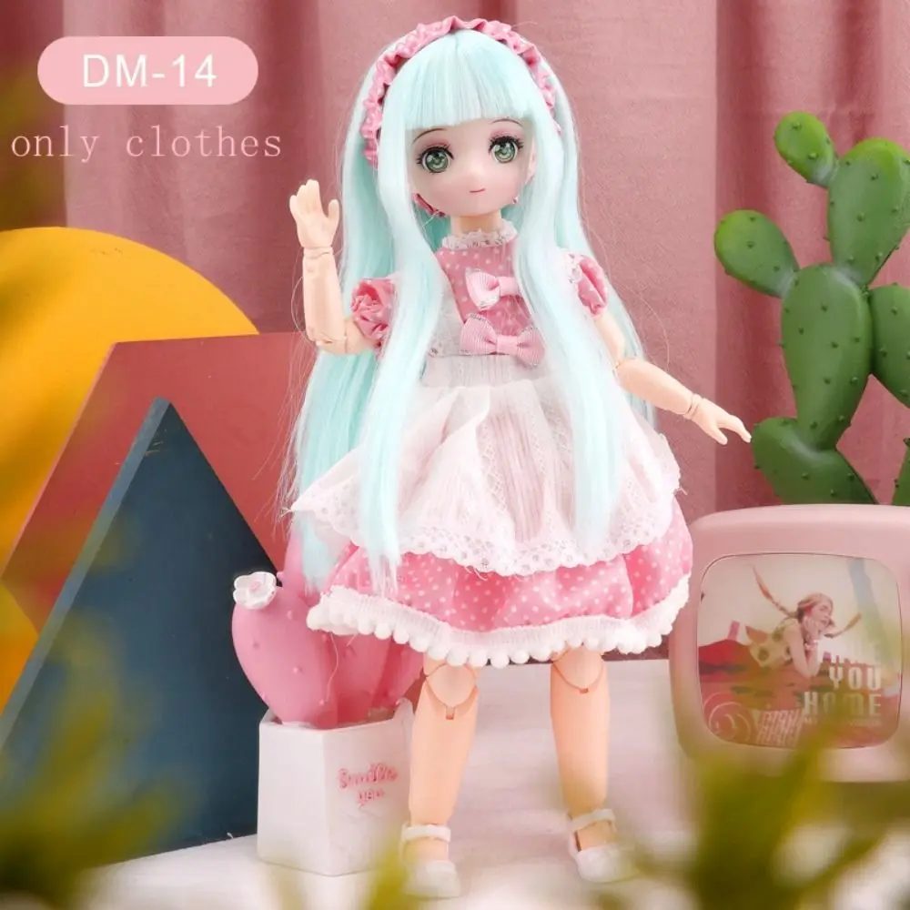 Ropa de muñeca BJD de 30cm, Juguetes DIY Kawaii 1/6, ropa de muñeca Bjd colorida, ojo simulado 3D, vestido de muñeca BJD de 11 pulgadas, regalo para niños