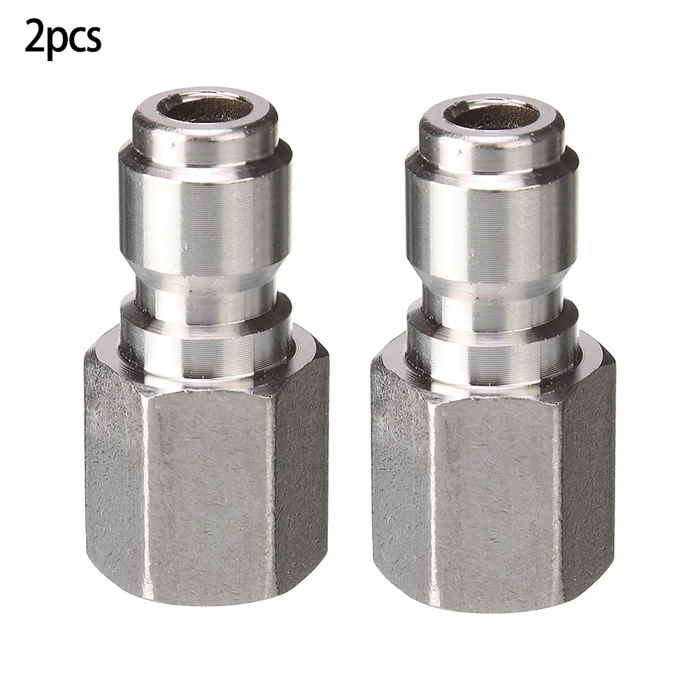 Connection Female Connector 12mm Internal Thread 2Pcs Conversion Stainless Steel 1 4 Inch 11.8mm External Diameter