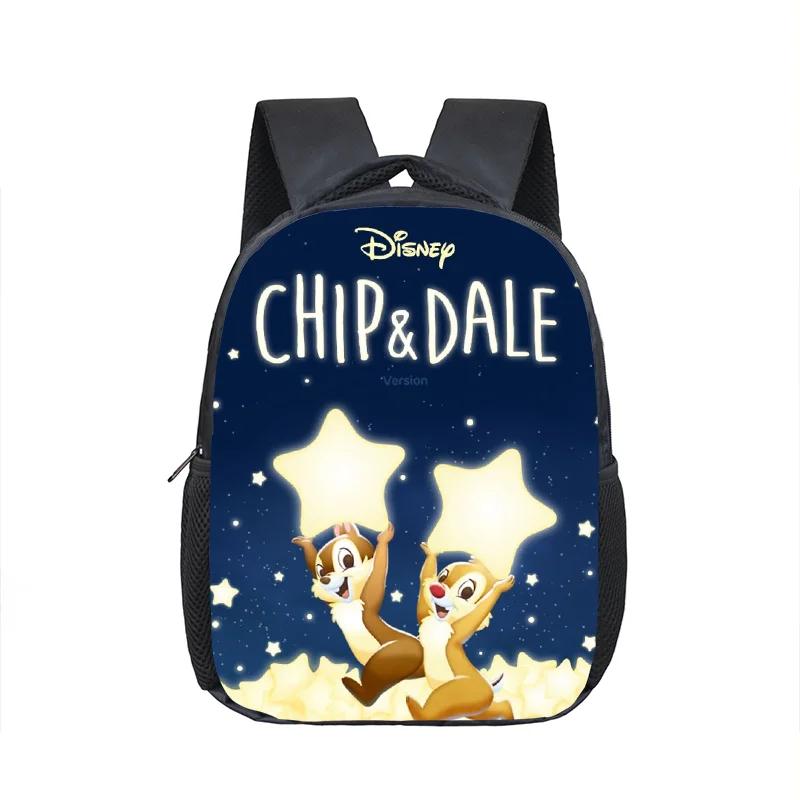 12 inch Disney Chip n Dale Kindergarten Backpack Children School Bag Toddler Bag for Fashion Kids Girls School Bookbags Gift