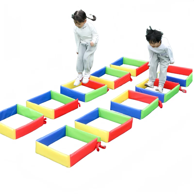 

Multi Gameplay Outdoor Jumping Grid Drilling Kindergarten Fun Competition Toy Indoor And OIutdoor Sensory Training Game Props