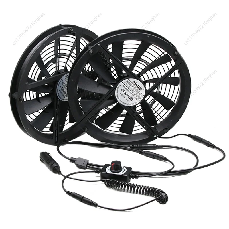 

12V Large Air Volume 25CM Cm RV Car Self-driving Travel Ventilation and Cooling Exhaust Fan 25030 Light and Easy To Install