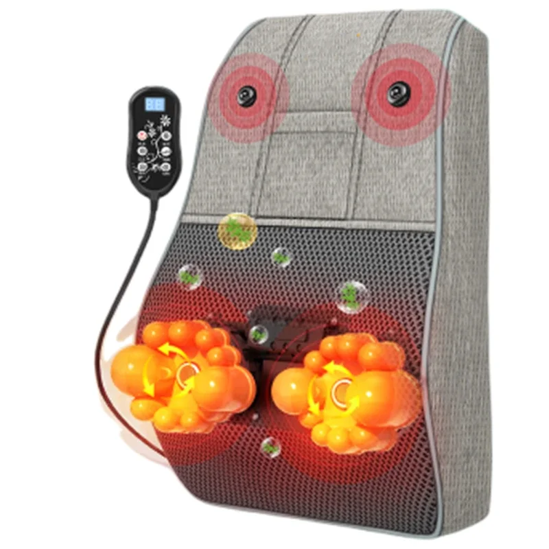 Upgrade New Cervical Massager Neck Waist Back Multi-functional Lumbar Cushion Whole Body Electric Shoulder Kneading Pillow