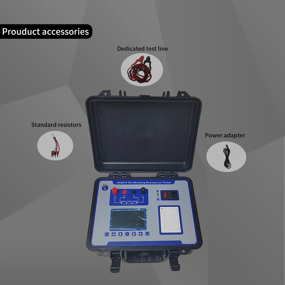 High Accuracy Digital Multimeter 200W Direct Current Digital Transformer DC Resistance Tester 0-20KΩ Milliohmmeter Ohm Tester