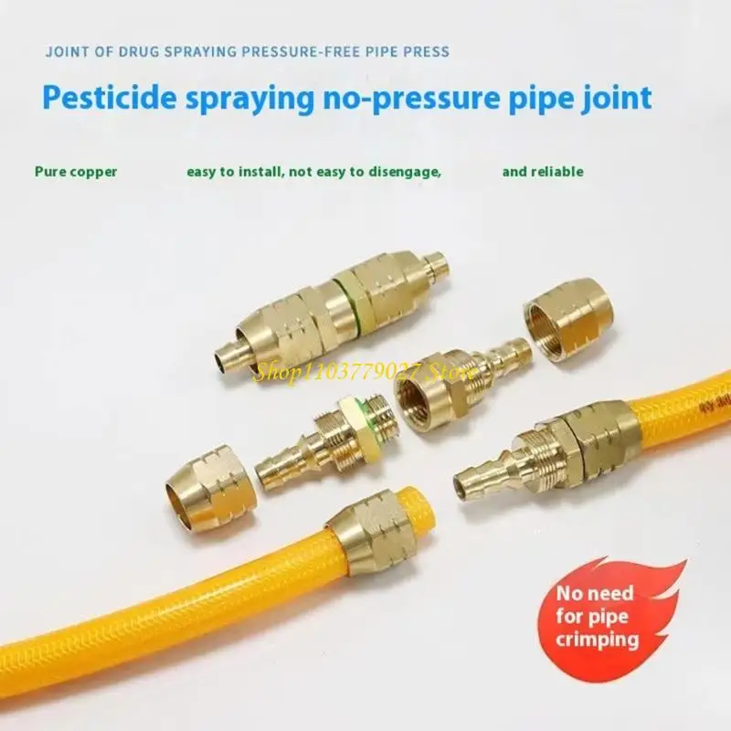 

C4DF Шланг для распыления Медное соединение Многоразовый соединитель для шлангов Фитинг для воздушного шланга распылители Ремонт