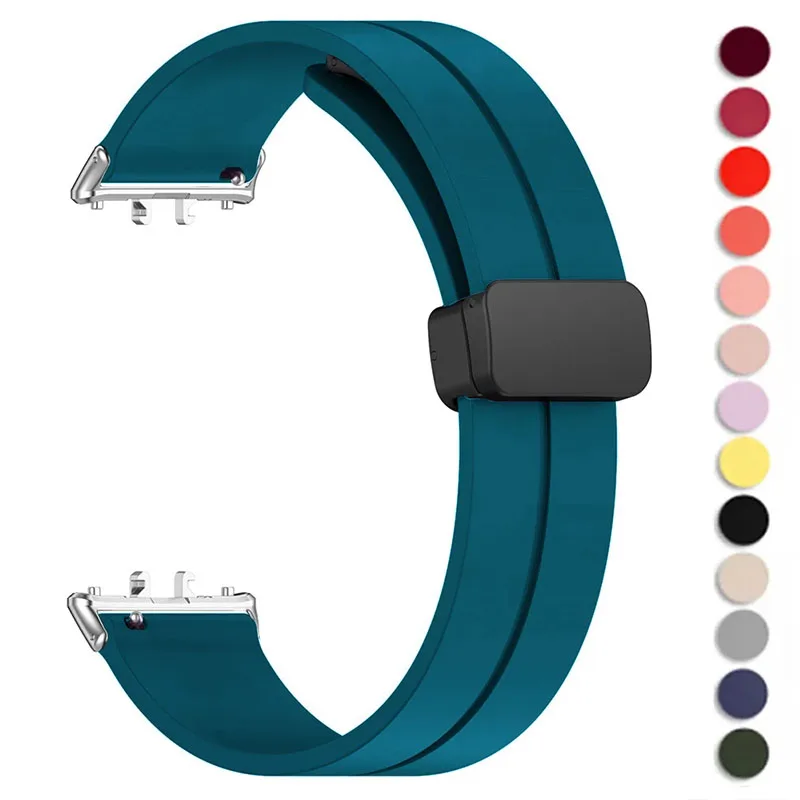 

Magnetic Loop for Samsung Galaxy Fit 3 Strap Metal connector Smartwatch Silicone Bracelet Correa Galaxy Fit3 band Accessories