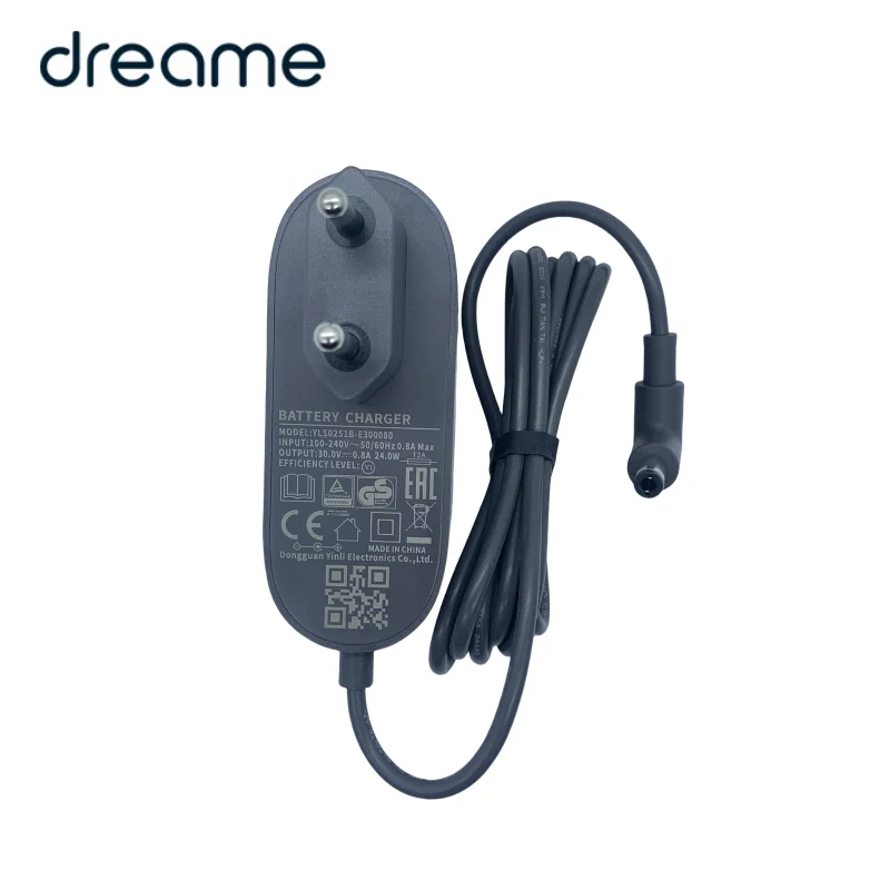 Original Charging Adapter with EU Plug for Dreame V9/ V10/ V11/ V12/ T10/ T20/ R10/ M12/ M13/ M14/ H12 Vacuum Cleaner Charger