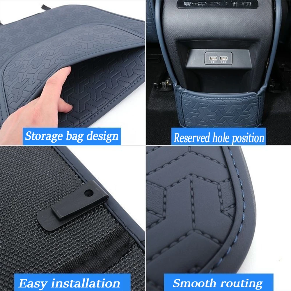 For BYD Yuan Plus Atto 3 2022 Nappi seat anti kick pad rear armrest box protective pad interior modification