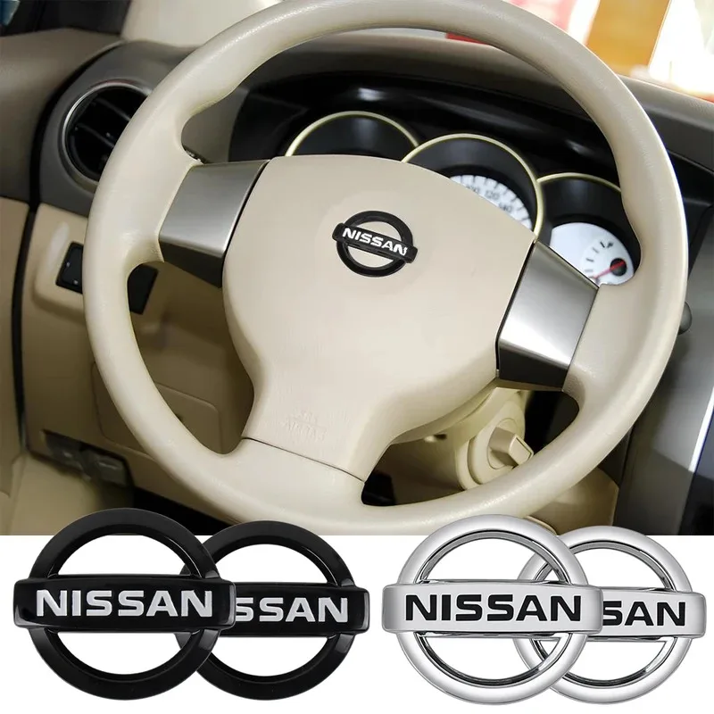 عجلة توجيه سيارة حلقة غطاء الكسوة لاصقة تزيين لنيسان قاشقاي J11 J10 فيرسا جوك ركلات باترول Y62 مارس X-trail T32