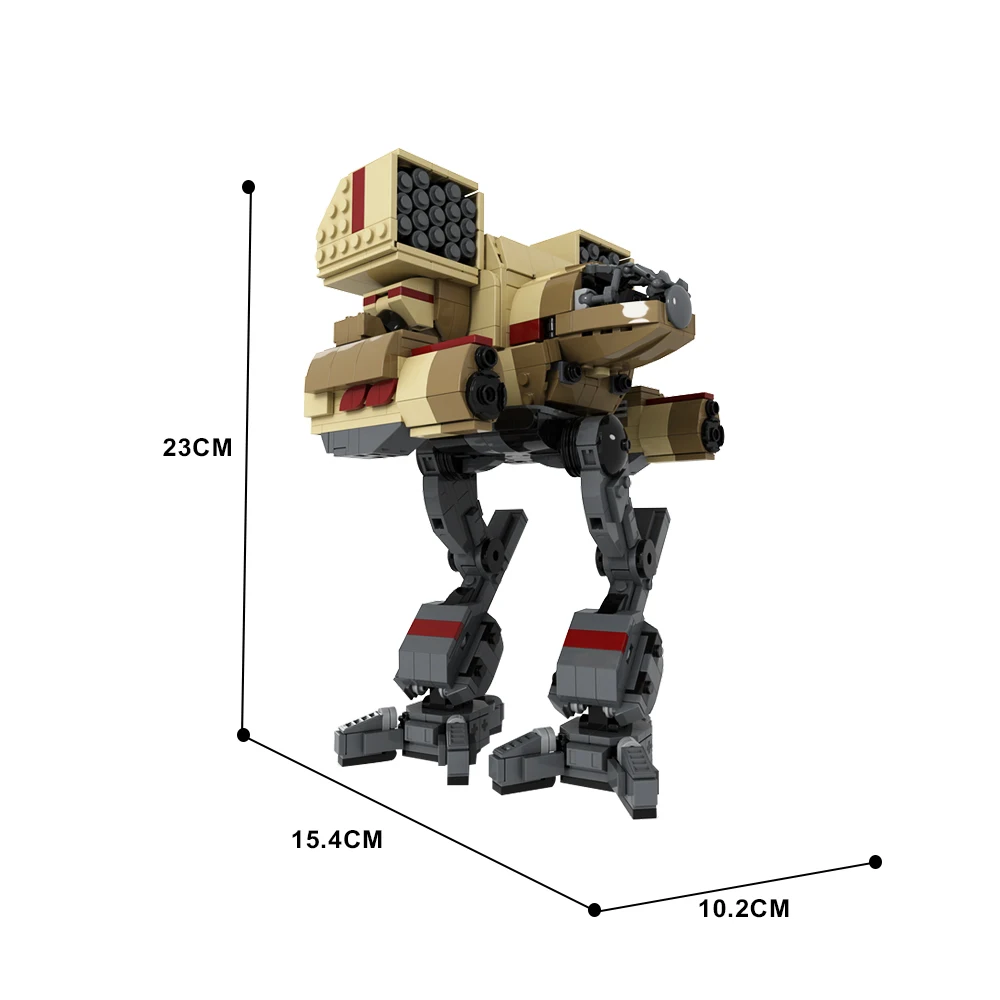 Bloques de construcción Moc Mad Cat OmniMech para niños y adultos, juego de modelos de madera militar del Clan, Lobo, regalo de ladrillos, BattleTech