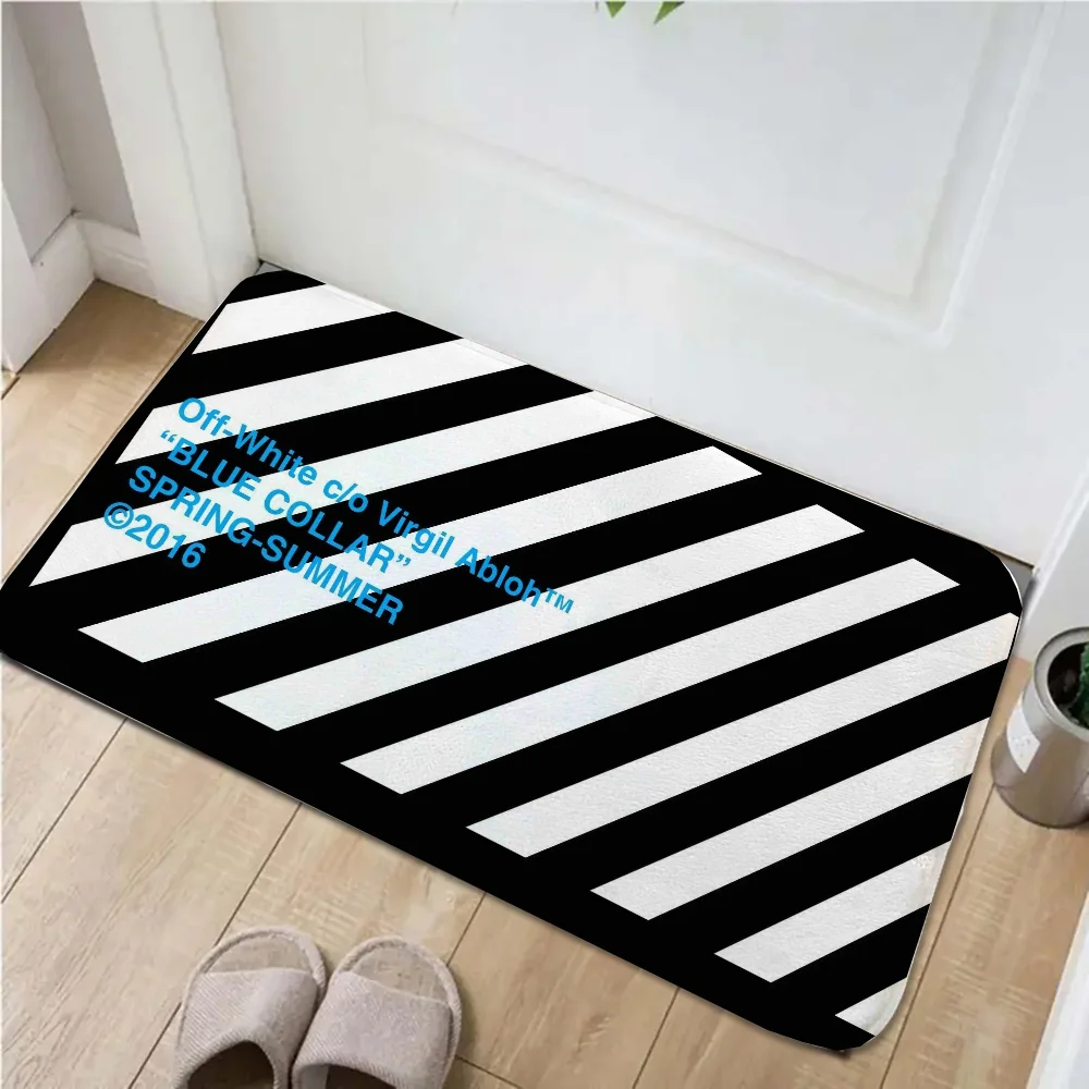 Off White Doormat for Entrance Door Prayer Rug Home Decoration Kitchen Absorbent Mat Bedroom Mats Room Rugs Hallway Carpet Bath