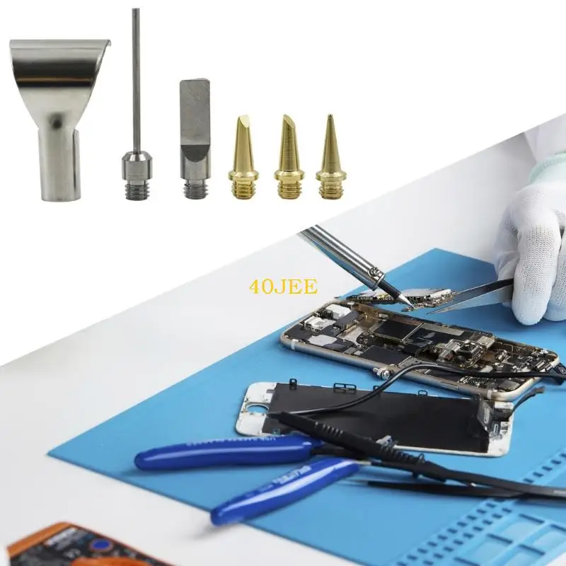 40JE Multiple Purpose Metal Tip Accessories Pack Soldering bijlage TEMPERATUURNEER VOOR GASVERDIENING SLODERING TROG.