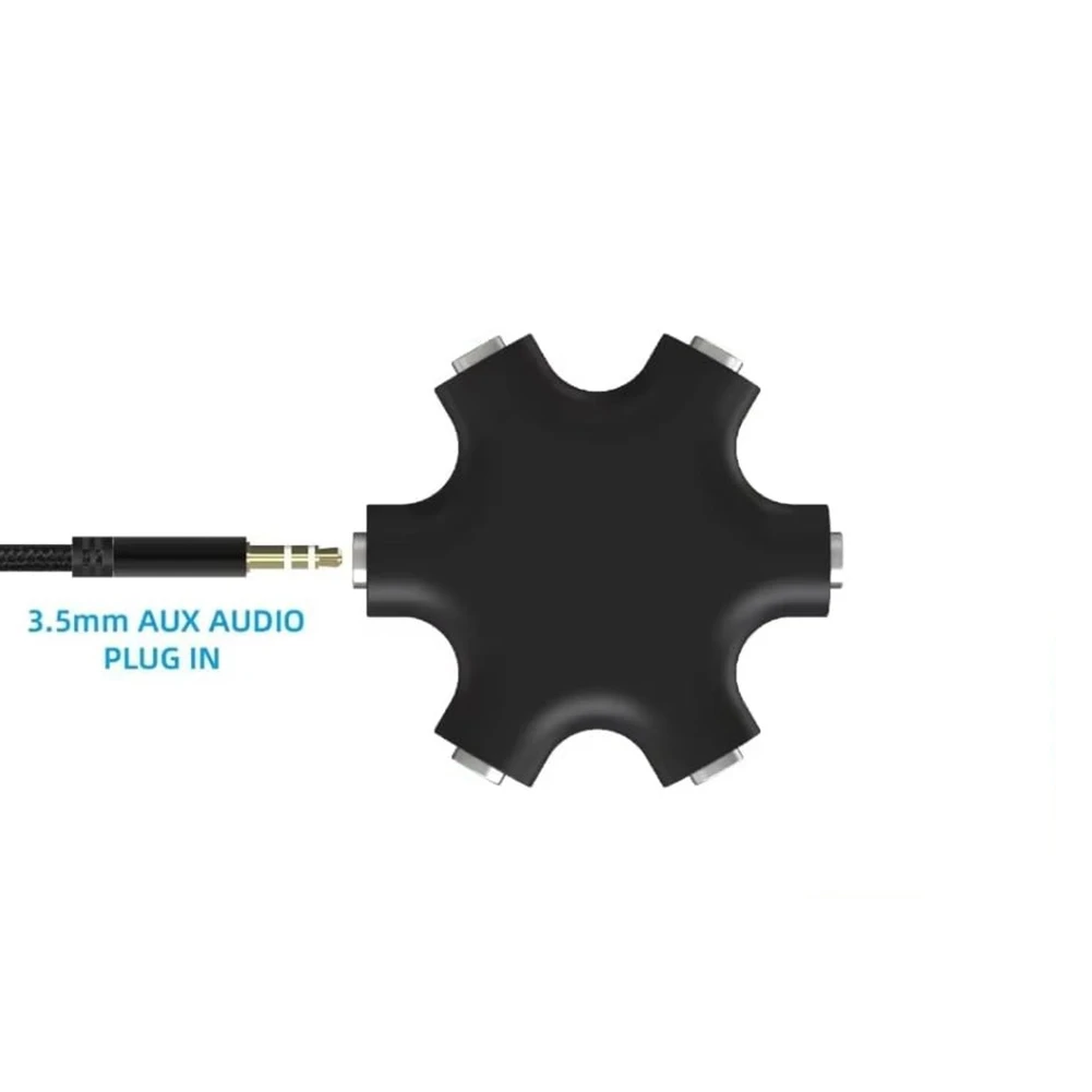

Popular_1 to 5 Audio Splitter 3.5mm Audio Router Separator Device Adapter