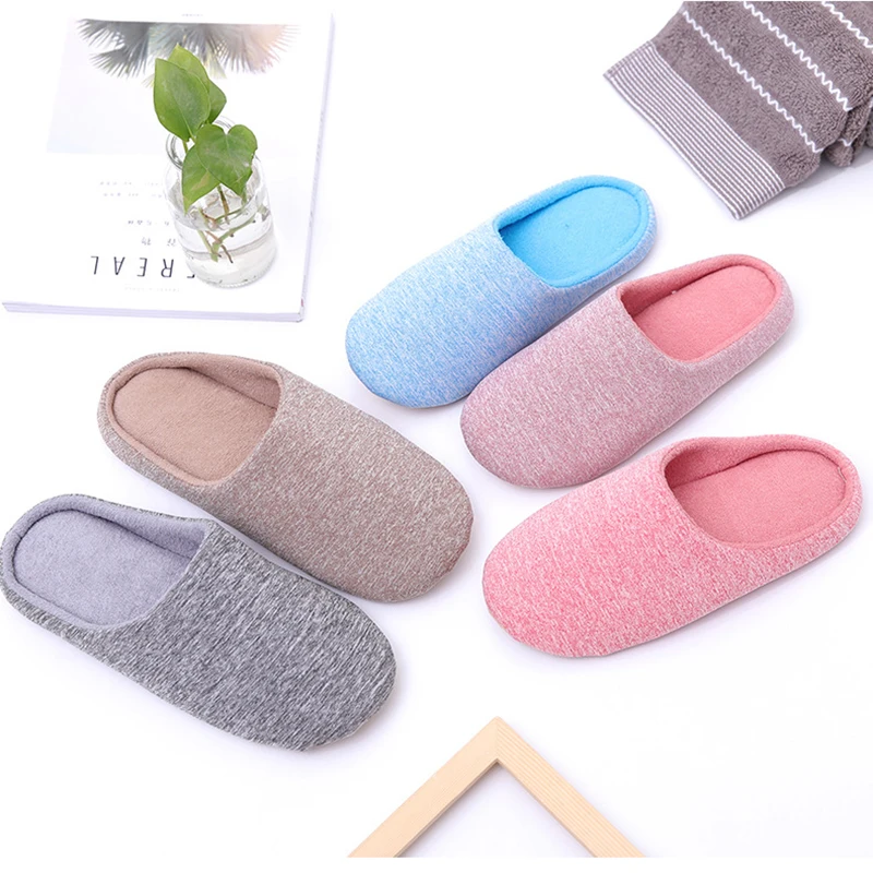 Winter Japanese style Household Warm Plush Slippers Indoor Non-Slip Slippers Comfort Flat Slippers Cotton Slipper Men Women shoe