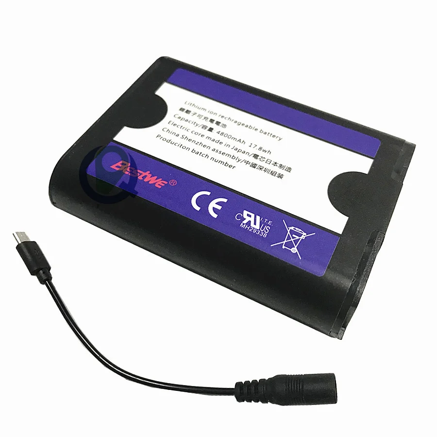 Rechargeable Bestwe Battery 3D level meter straight plate lithium battery laser 8 line 12 line wall sticker charger