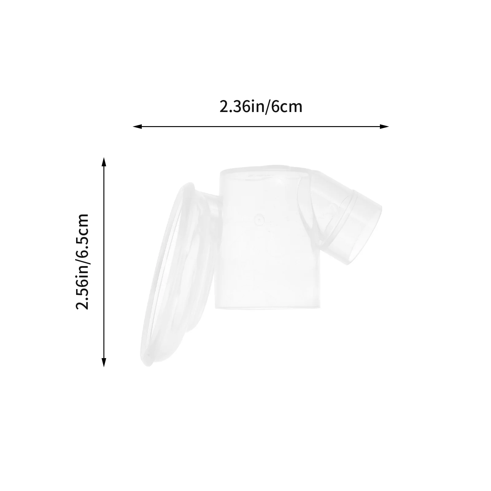 1pc Electric Breast Pump Accessory Transparent Premium Pp Material Smooth Non-Burr Surface Wearable Breastfeeding Tool For