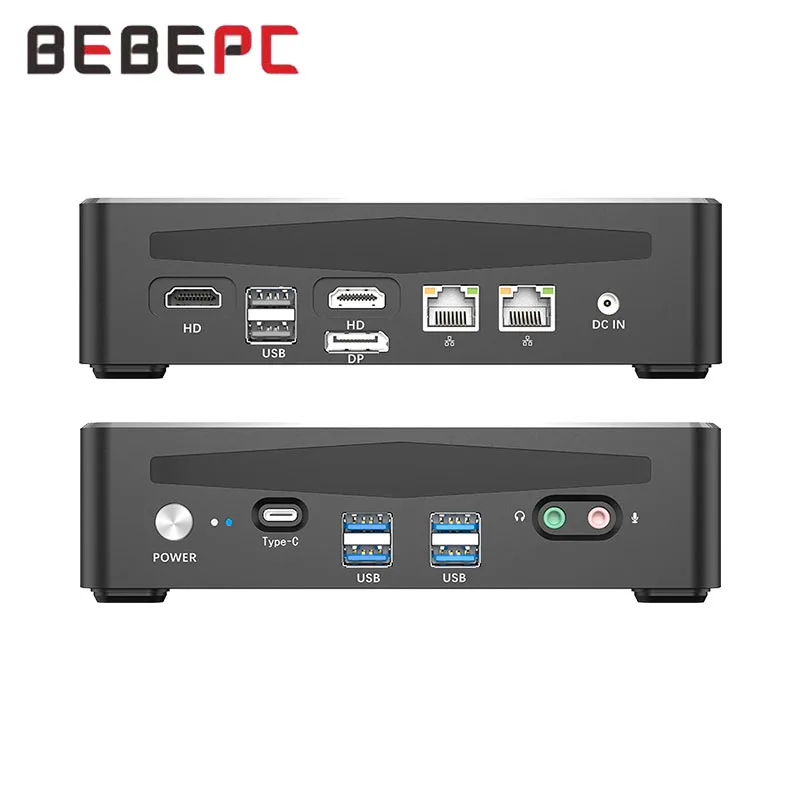 

BEBEPC Gaming Mini PC with Inter Core i9-13900HK Support 2xDDR4 2xM.2 NVME 4xUSB3.0 2xHDMI2.0 Compact Computer Win10Pro Ready