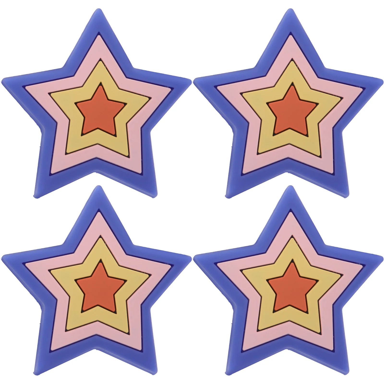 

4Pcs Cartoon Silicone Wardrobe Drawer Handles Anti-Collision Soft Comfortable Kids Cabinet Pulls Smooth Surface Durable