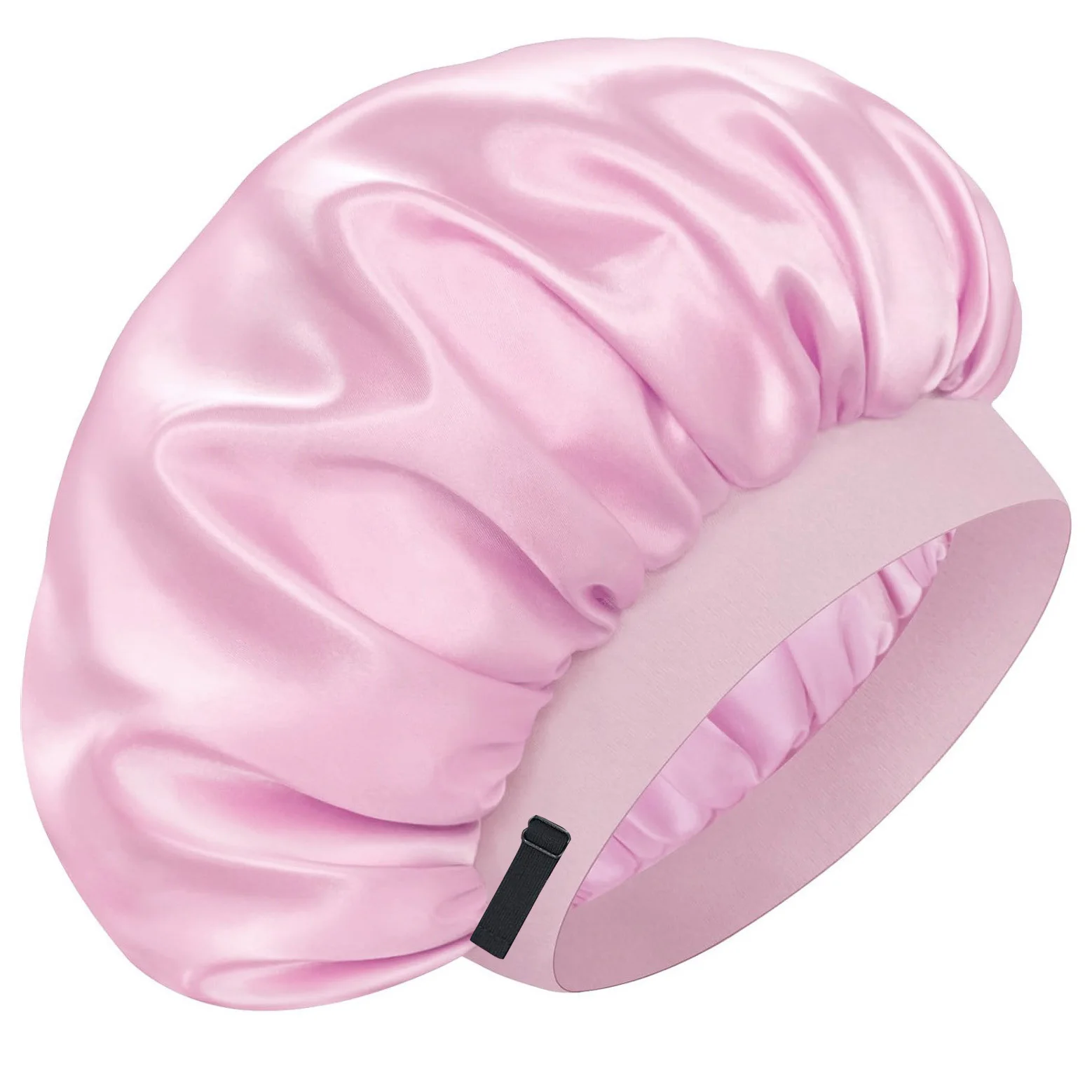 100% Maulbeerseide Schlafmütze für Frauen, Verstellbare Satin-Haube zum Schlafen