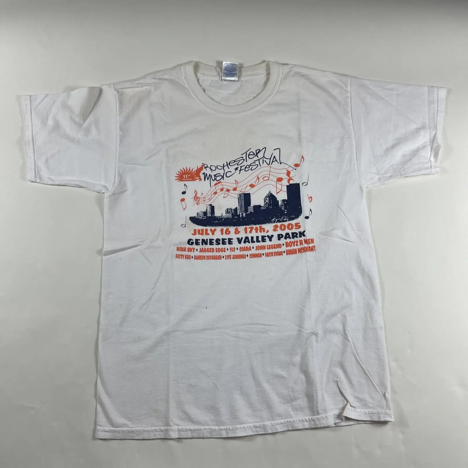 2005 Rochester Music Festival Genesse Valley Park T Shirt L