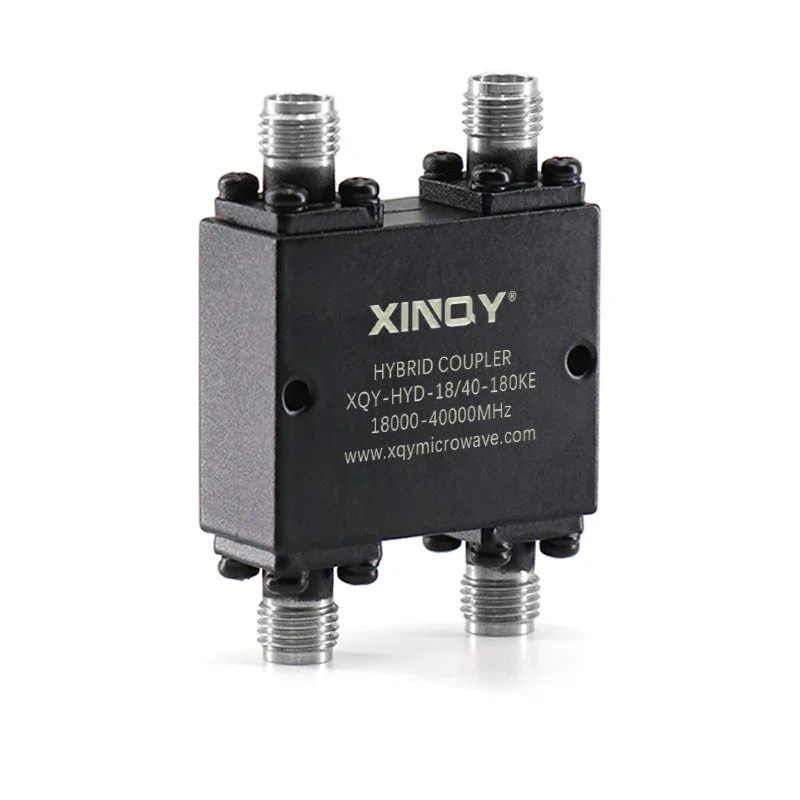 ตัวรวมสัญญาณไฮบริด XINQY 2 เข้า 2 ออก 18000~40000 เมกะเฮิรตซ์ ขั้วต่อ 2.92 มม.-ตัวเมีย 50 โอห์ม ตัวเชื่อมต่อไฮบริด 180/90 องศา