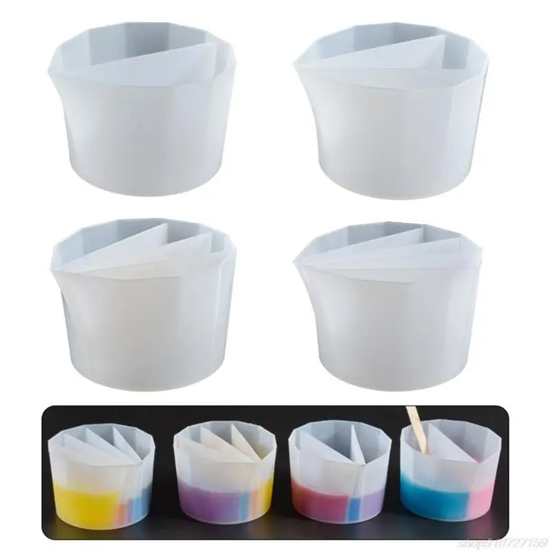 DIY Silicone Mixing Color Cup Toning Cup Crystal Epoxy Resin Distributing Cup Mixing Cup Distribution MY10 22 Dropship