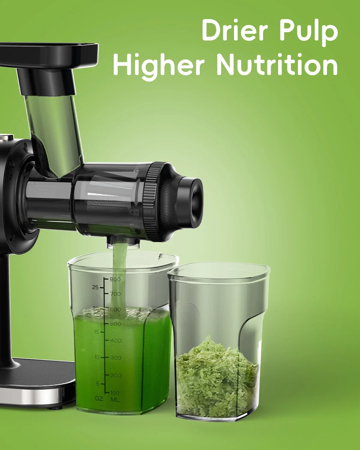 Slow Masticating Auger Juicer BPA FREE Cold Press Juice Yield Extractor for High Nutrient Fruit Vegetable Juice Machine Price