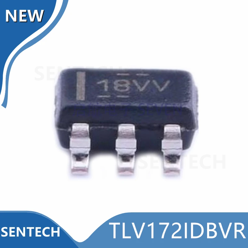 

10PCS New original TLV172IDBVR SOT-23-5 （18VV）36V single-supply 10MHz rail-to-rail output operational amplifier
