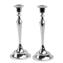 Taper Candle Holder Metal Candle Holder Gold Silver Candlestick for Wedding Formal Event Home Dinning Table Decoration