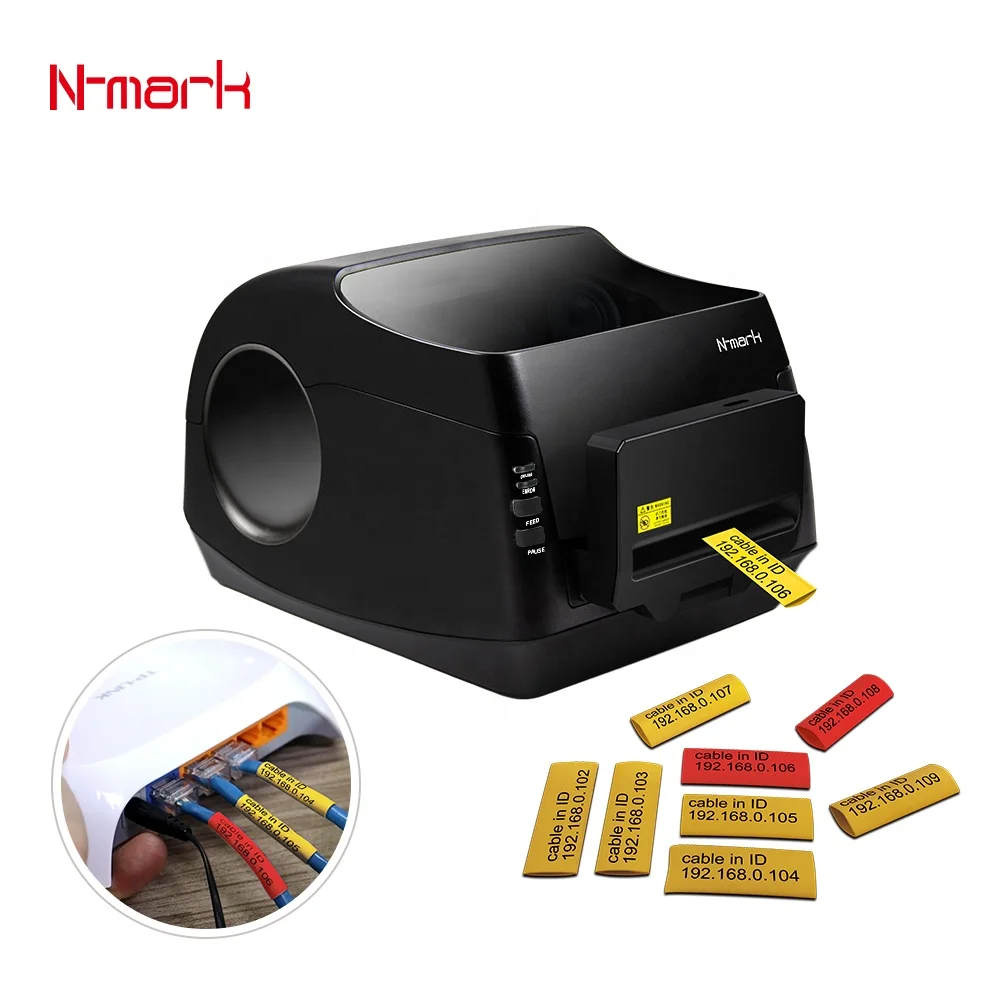 N-mark Multi-functional Electronic Printing Machine Heat Shrink Tube Label Wire Label Printer Electronie Lettering Machine