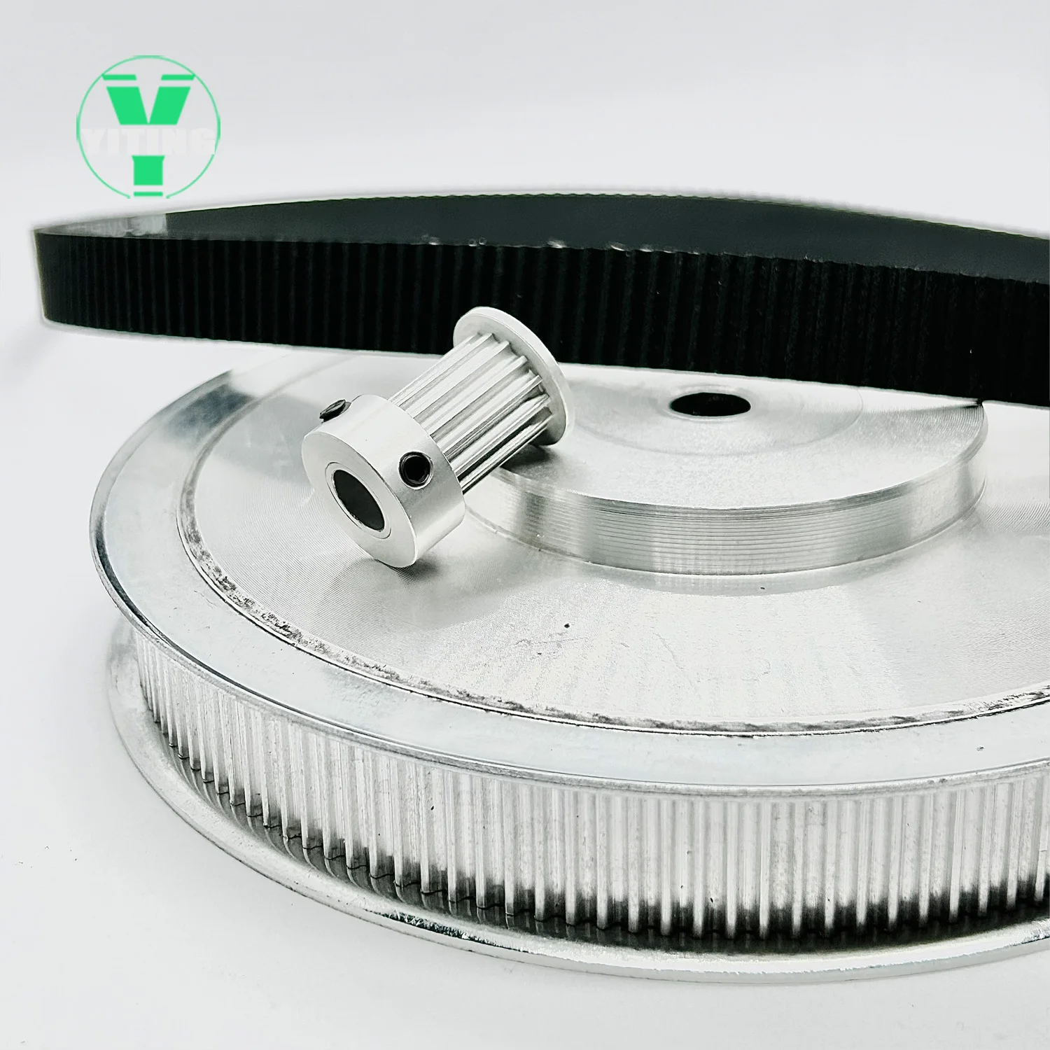 Imagem -06 - Sincronismo Polia Cinto Conjunto Kit Roda Síncrona Correia Largura 15 mm Furo Mm25 mm Redução 10:1 12t 120 Dentes 3m Htd3m