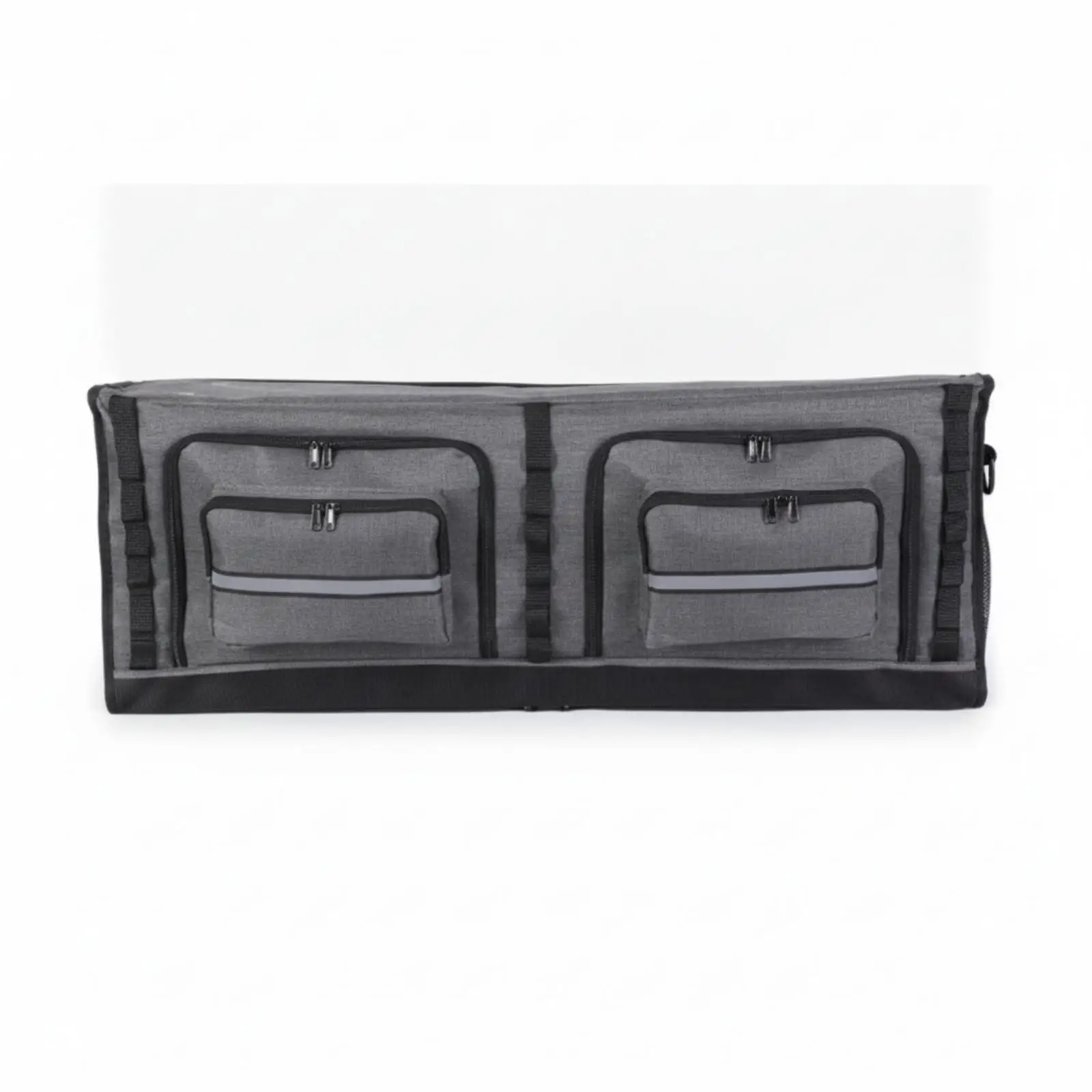 Space Saving RV Storage Cabinet for Road Trip Van Overhead Organizer with Reinforced Edge and Pockets