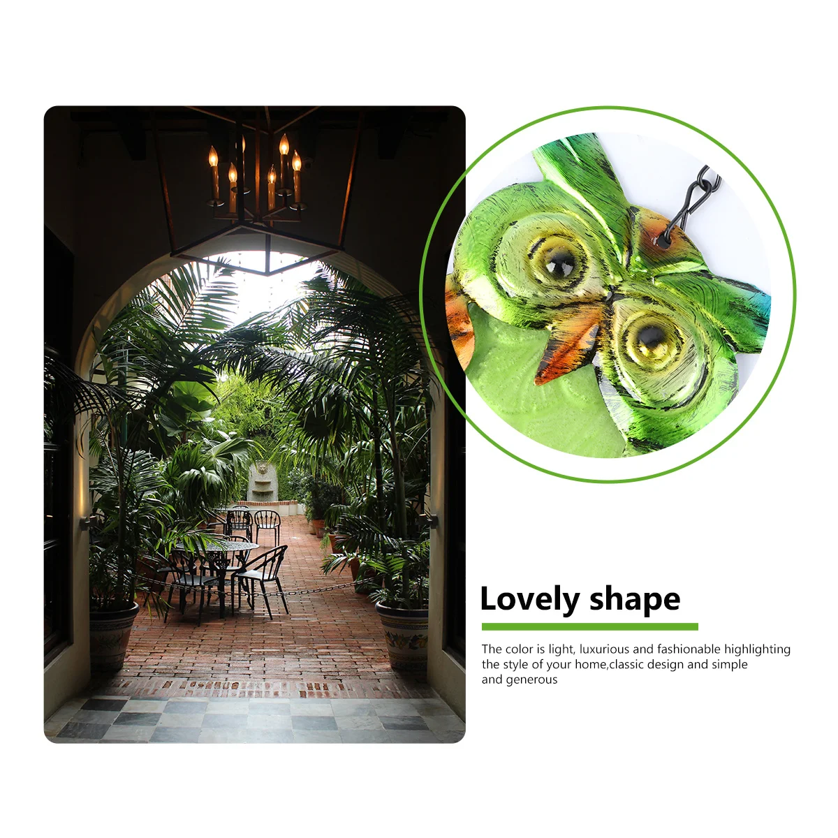 

2Pcs Retro Hanging Wind Bells Owl Wind Chimes Home Decor Front Door Wall Pendant Owl Hanging Decoration Pendant Decor