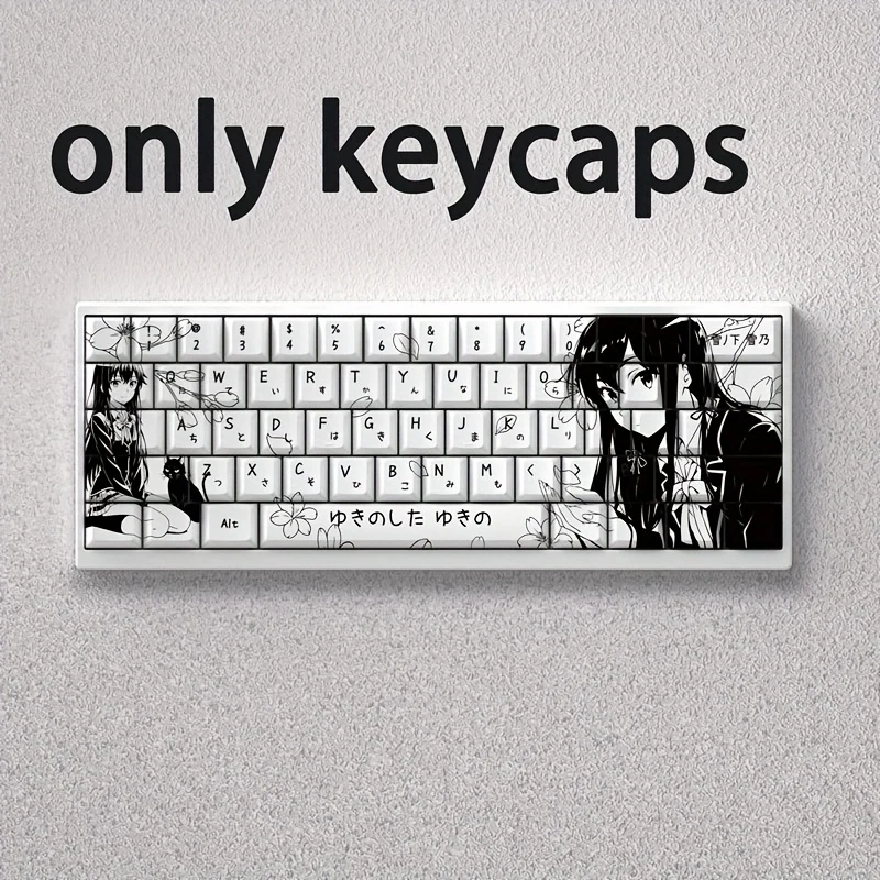 Wenshao's winter keycaps feature an attractive black-and-white design