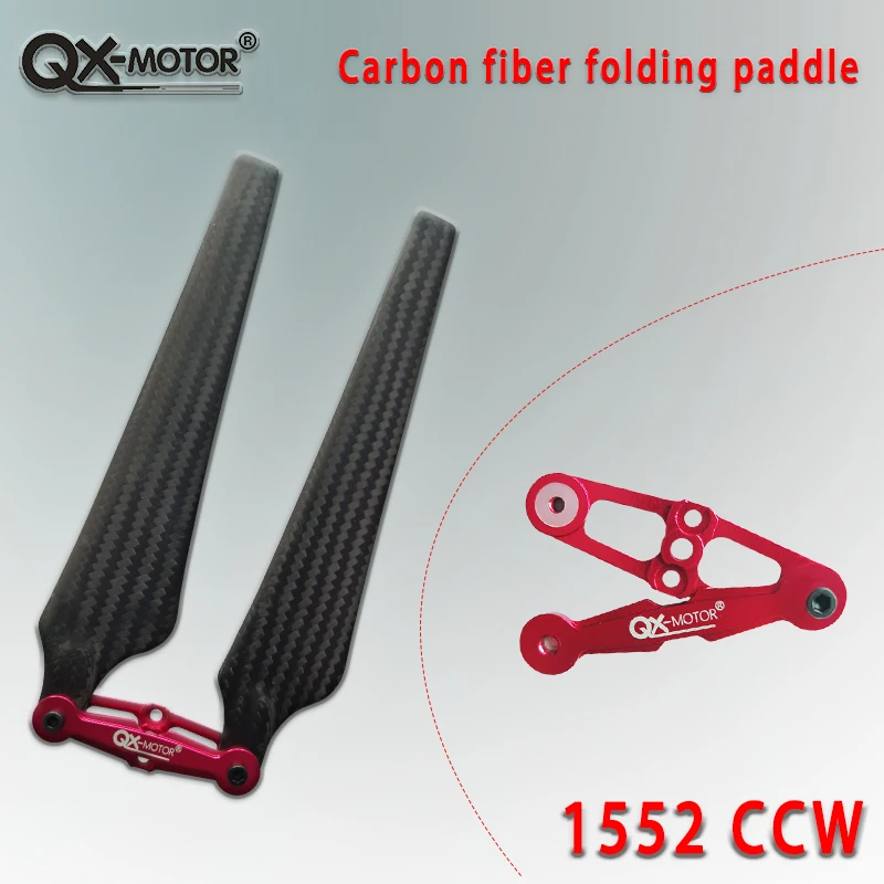 Hélice plegable de bajo ruido QX-MOTOR, Kit de multicóptero de bajo ruido para dji pro zd600 zd650 s800 s900, 1552, 1760