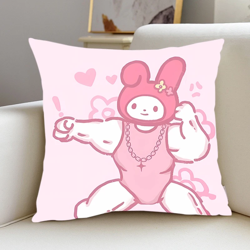 

Pillow Cover muscle Sanrio room bedroomo office coffee shop car Dakimakura Throw Pillows iving room Pillowcase 40x40 Home Decor