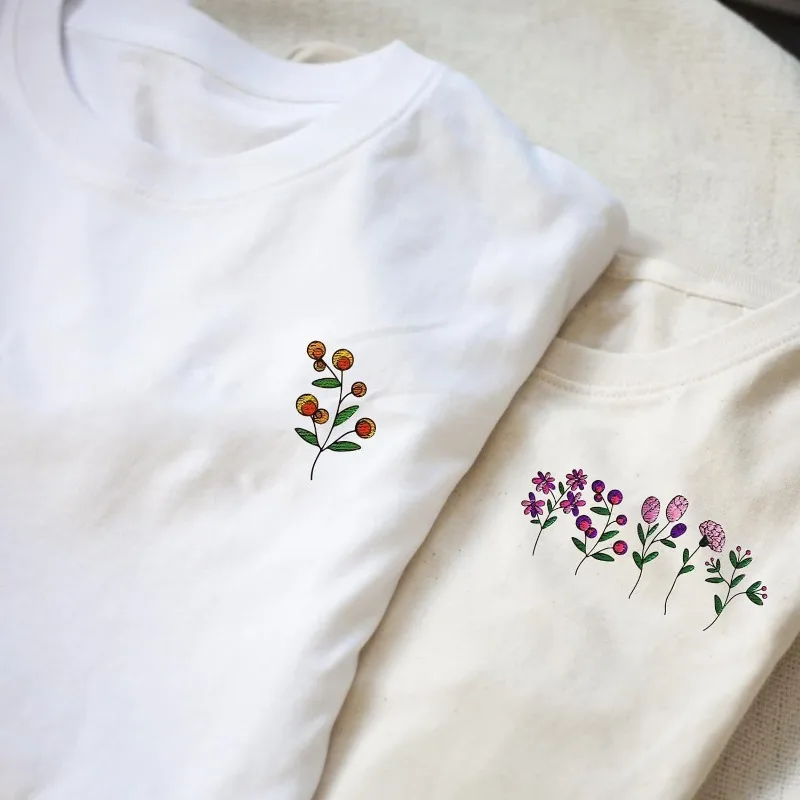 4 Sheets Flowers Pattern Water Soluble Hand Sewing Stabilizers for Fabric Embroidery Stitch for Embroidery Beginners Lovers
