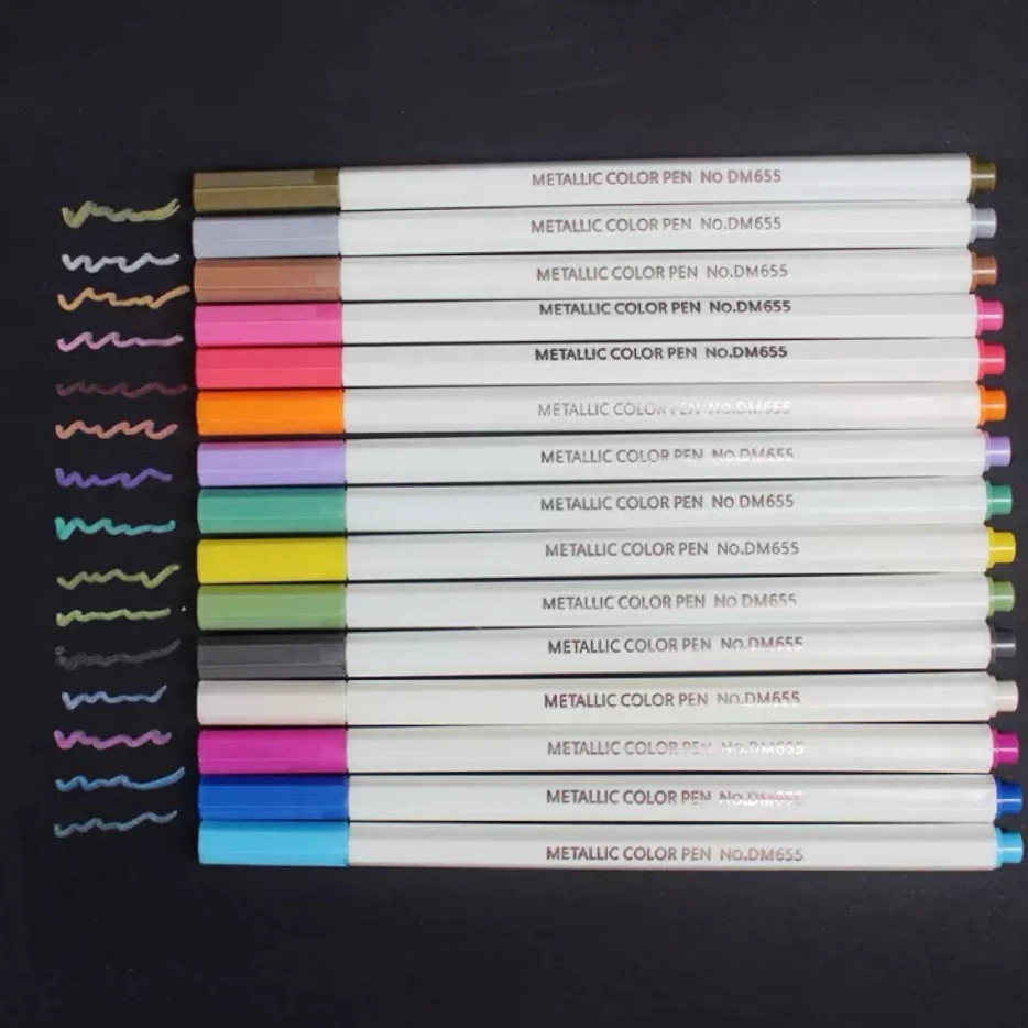 12 قطعة من الأقلام المعدنية ال - مراجعة Art Craft Stationery وسعره