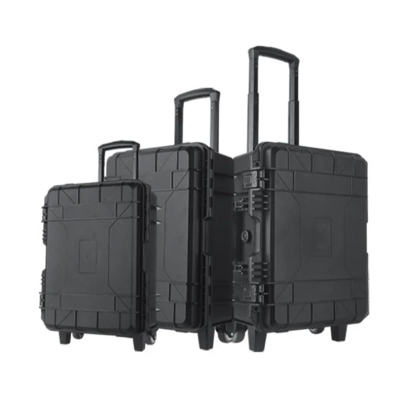 Industrial Grade Tool Case Large Capacity Trolley Case Waterproof Instrument Storage Box Portable Camera Equipment Organizer Box