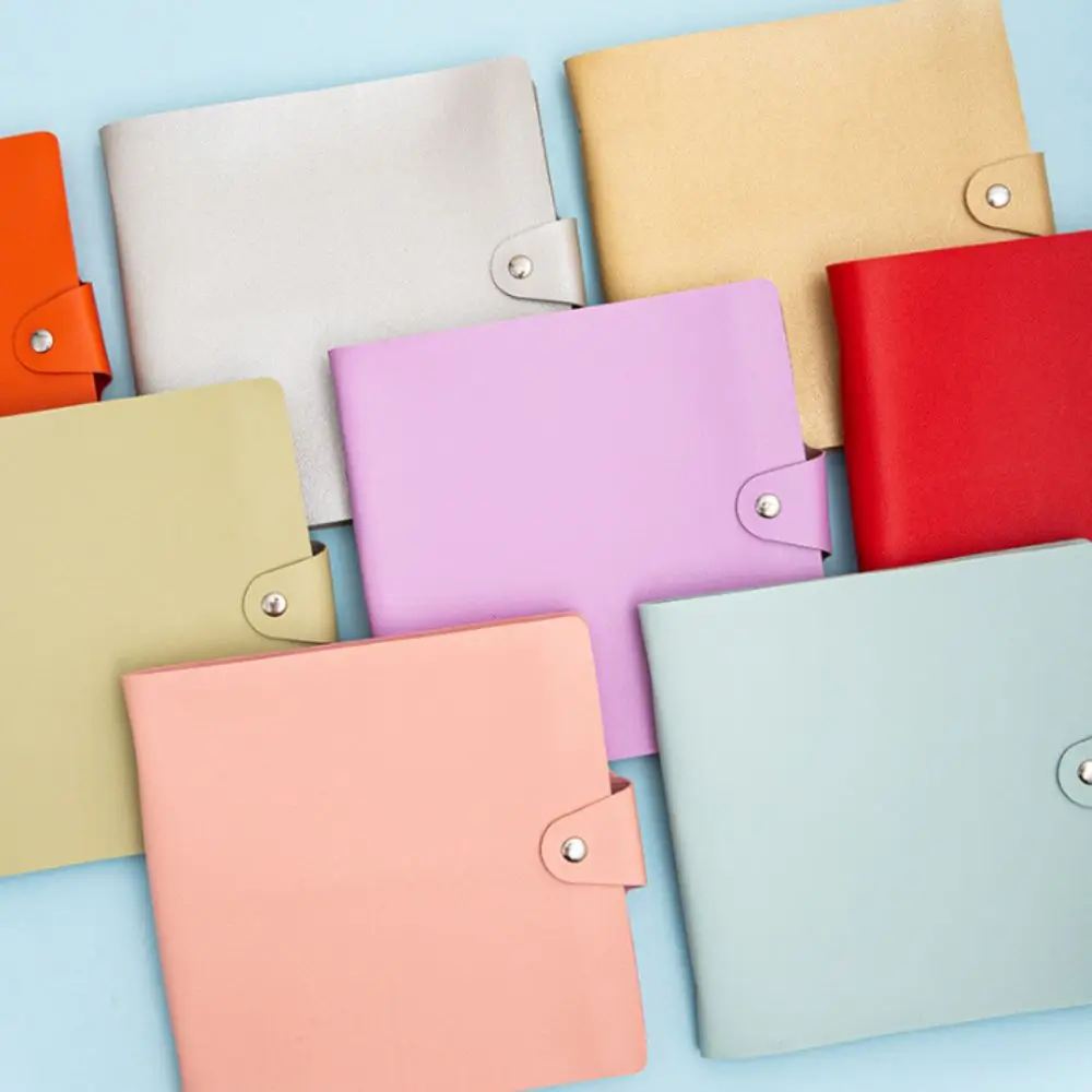 PU Leather Money Savings Binder Portable Refillable Envelop Savings Challenges Book Waterproof Handbook Savings Notebook